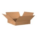 Box Packaging Flat Cardboard Corrugated Boxes, 20"L x 20"W x 2"H, Kraft 20202